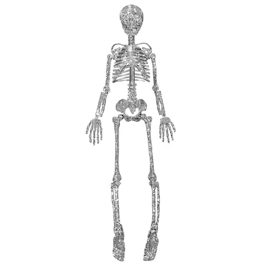 3ft. Silver Disco Skeleton by Ashland®
